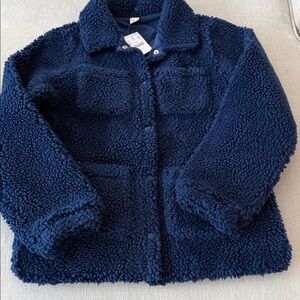 Crewcuts Navy Sherpa Kids Jacket